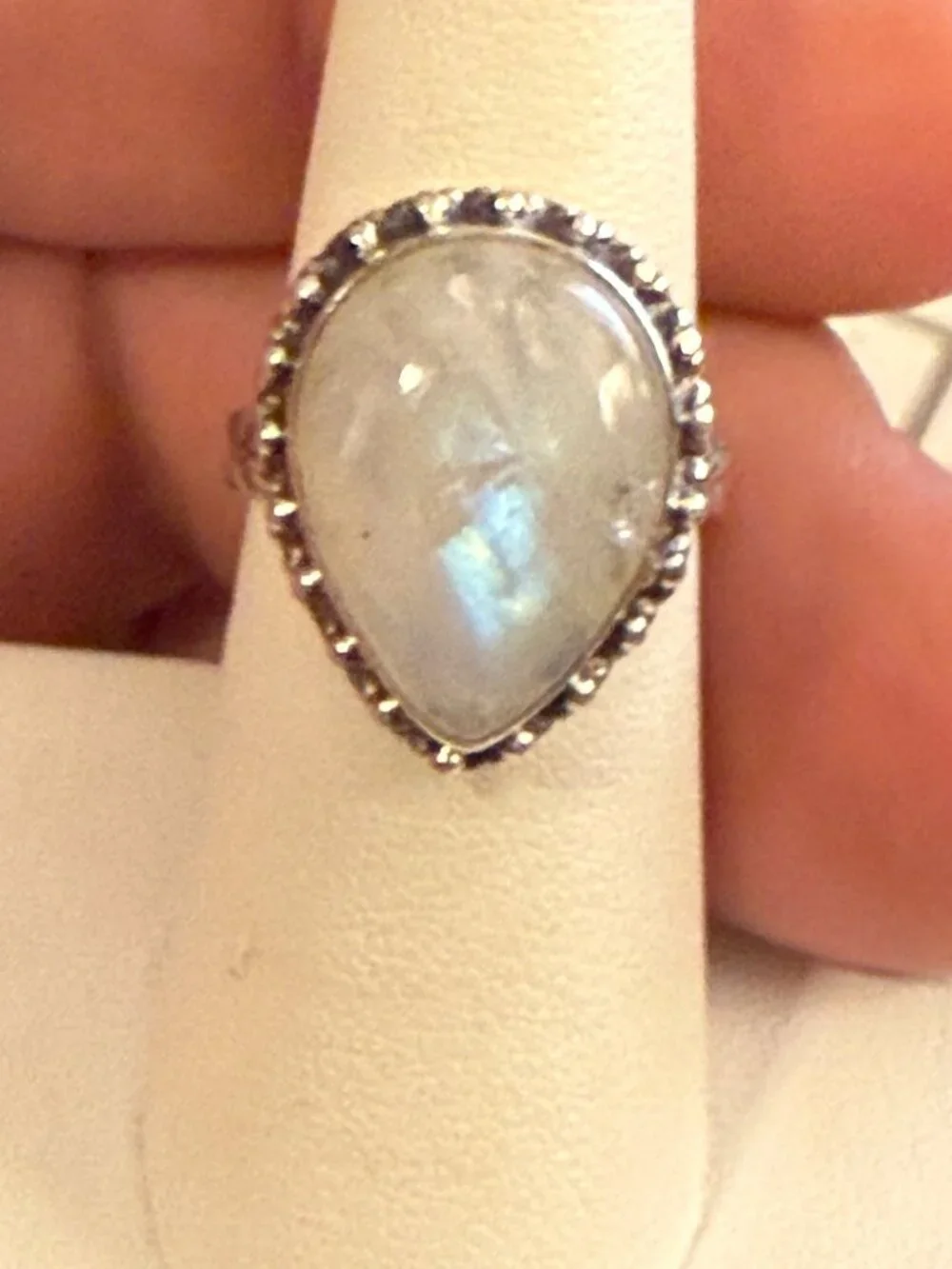Sterling Silver Moonstone ring